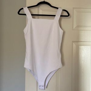 White bodysuit tank